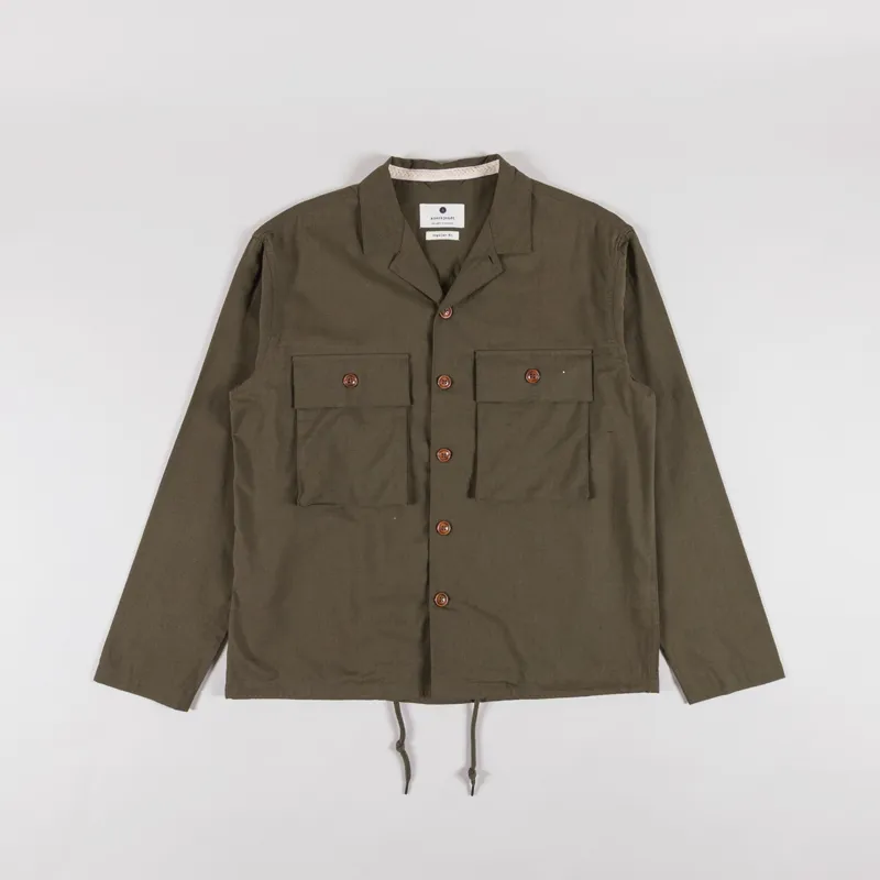 Anerkjendt Akotto Cotton Linen Overshirt Cub-1