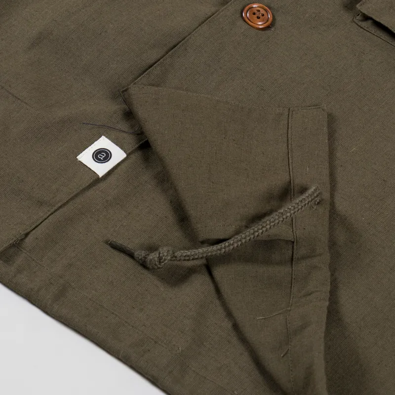 Anerkjendt Akotto Cotton Linen Overshirt Cub-8