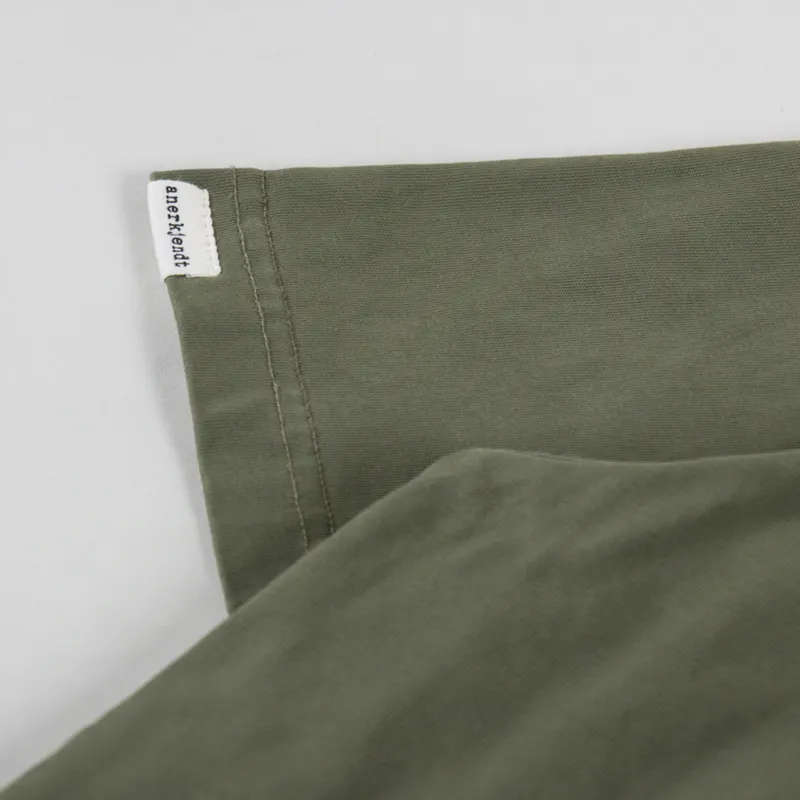 Anerkjendt Akkikki Monday Slow T Shirt Deep Lichen Green-6