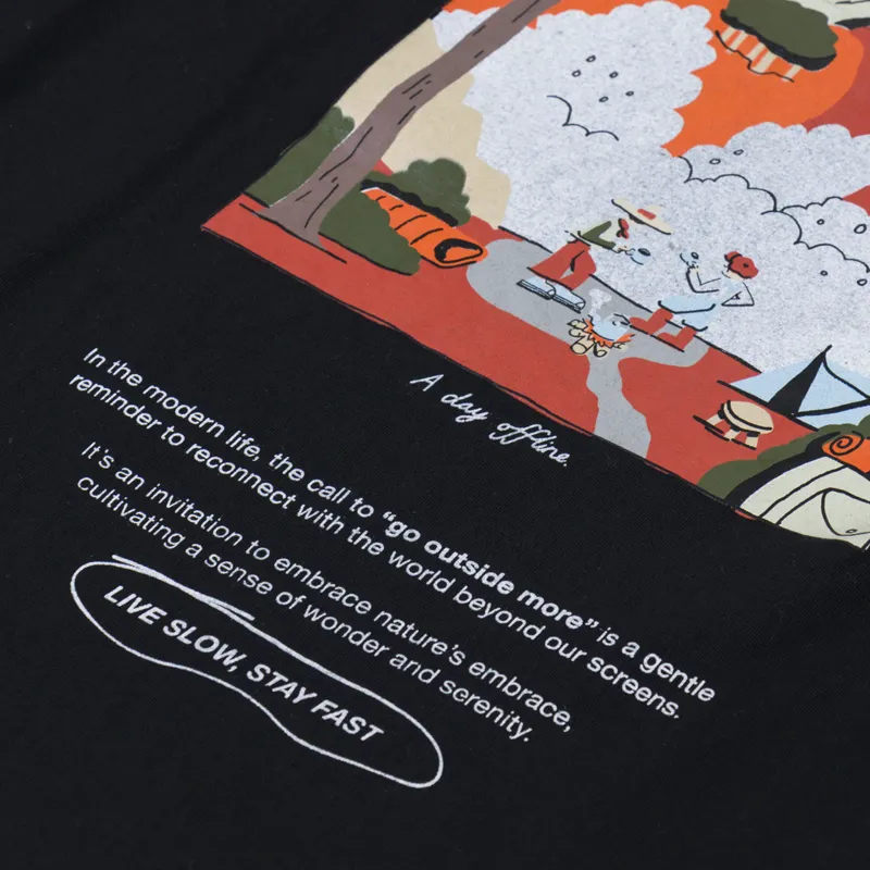 Anerkjendt Akkikki Go Outside More T Shirt Caviar-5