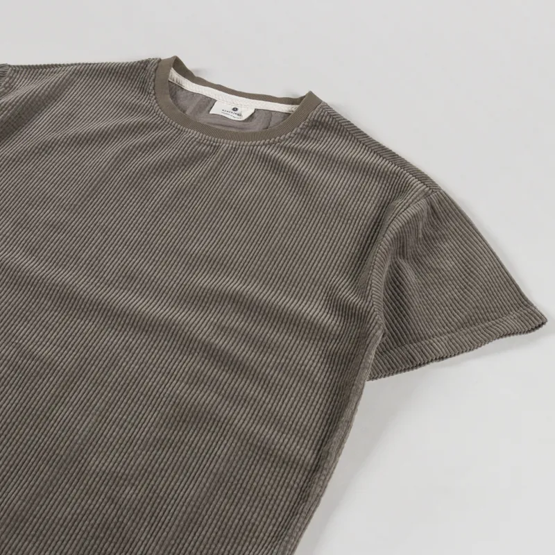 Anerkjendt Akvillads Corduory T Shirt Deep Lichen Green-1