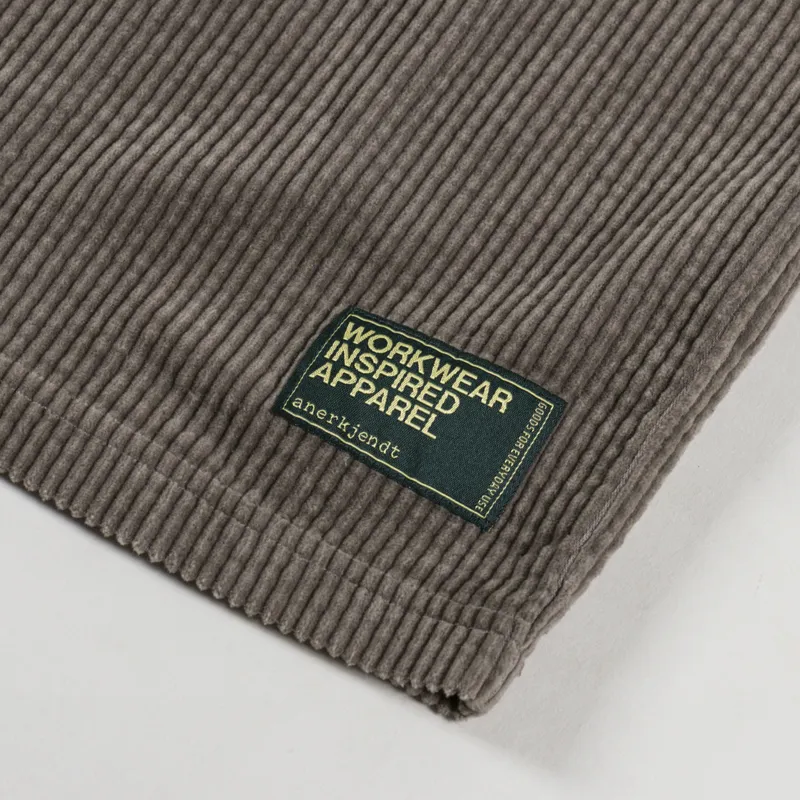 Anerkjendt Akvillads Corduory T Shirt Deep Lichen Green-3