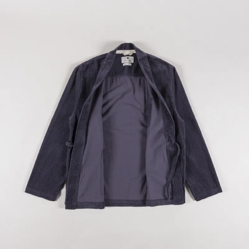 Anerkjendt Akjesper Cord Kimono Indian Teal-1