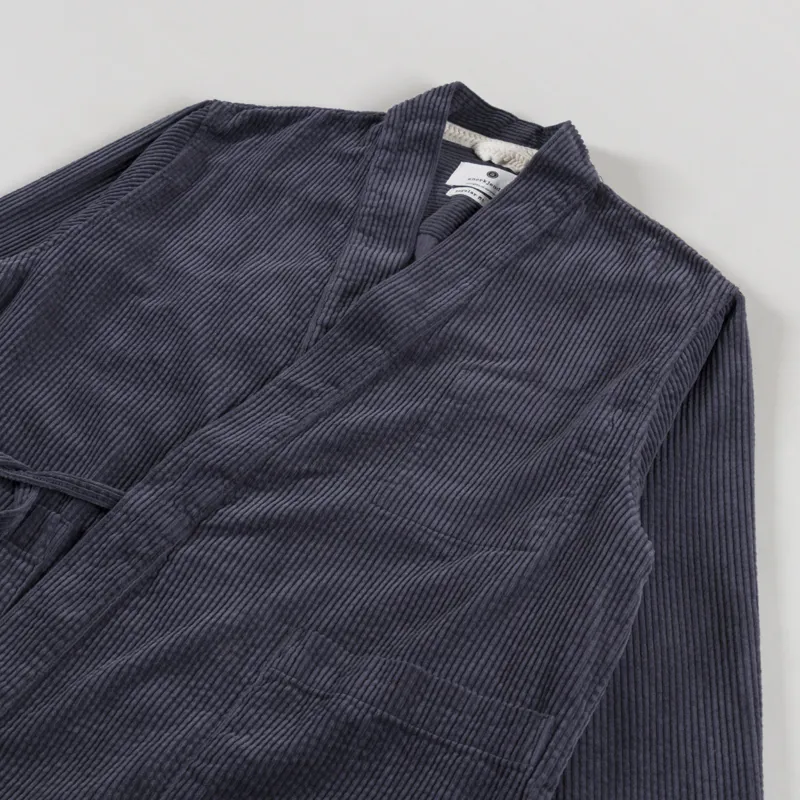 Anerkjendt Akjesper Cord Kimono Indian Teal-3