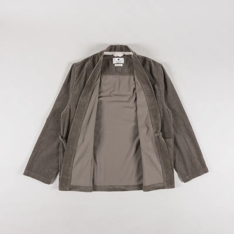 Anerkjendt Akjesper Cord Kimono Deep Lichen Green-1