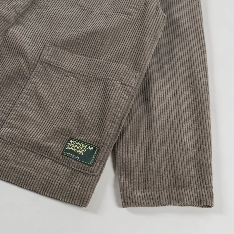 Anerkjendt Akjesper Cord Kimono Deep Lichen Green-8