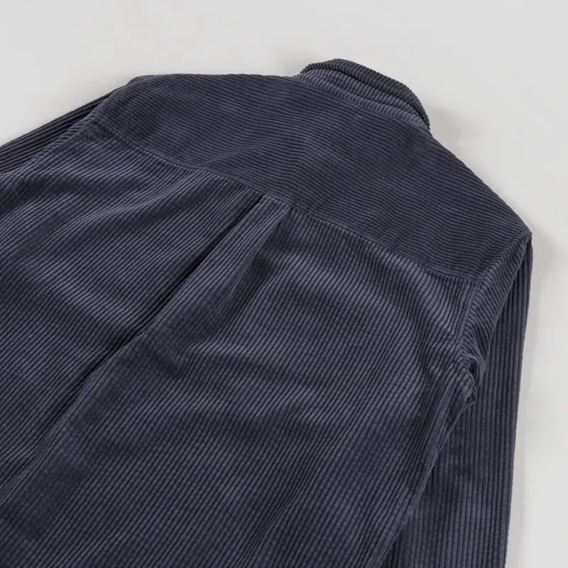 Anerkjendt Aktheo Cord Overshirt Indian Teal-3