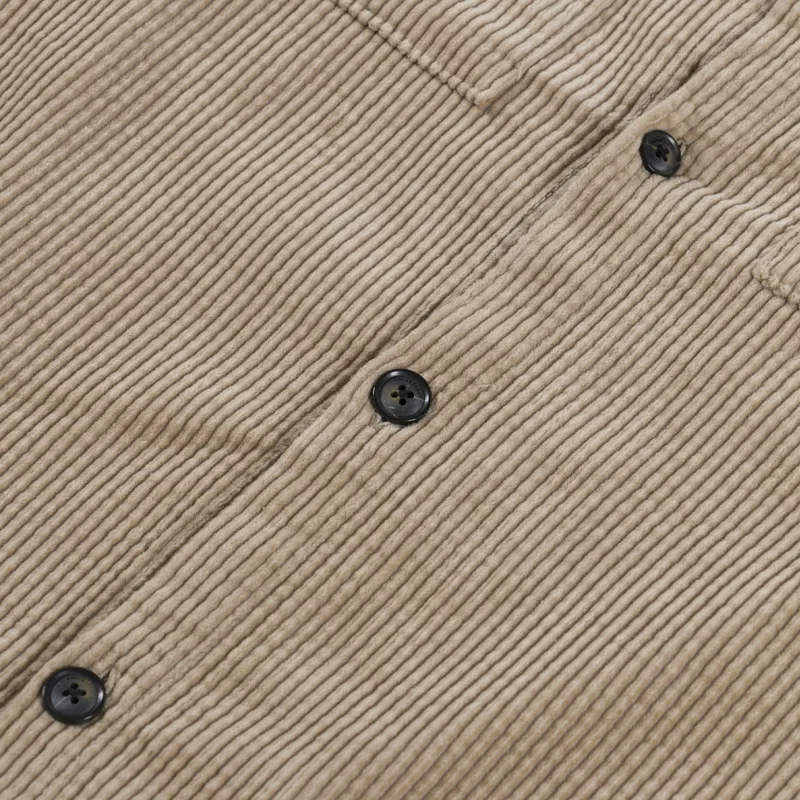 Anerkjendt Aktheo Cord Overshirt Feather Gray-5