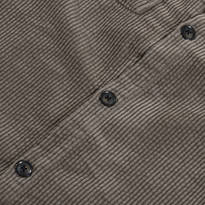 Anerkjendt Aktheo Cord Overshirt Deep Lichen Green-5