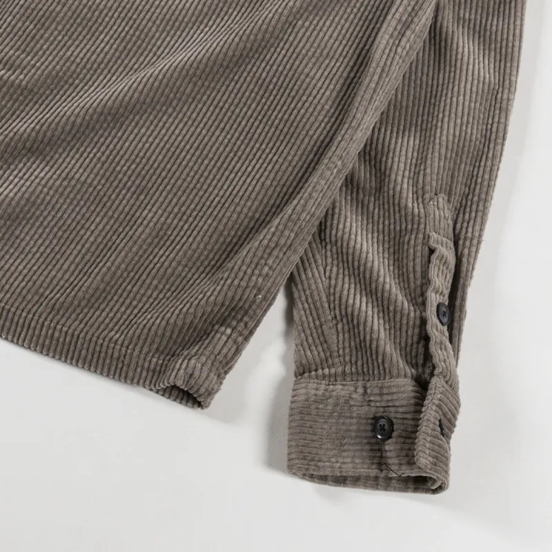 Anerkjendt Aktheo Cord Overshirt Deep Lichen Green-7