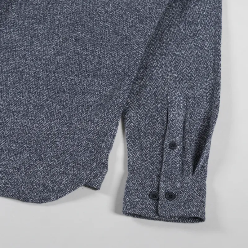 Anerkjendt Akkonrad 2 Tone Brushed Shirt Caviar-8