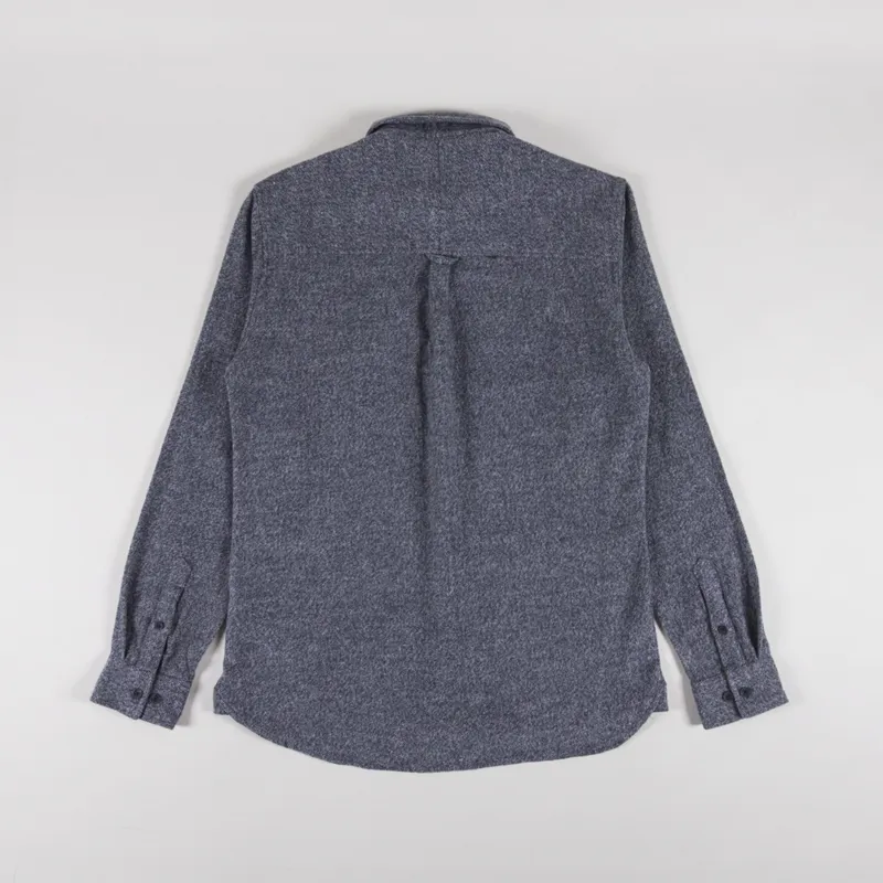 Anerkjendt Akkonrad 2 Tone Brushed Shirt Caviar-1