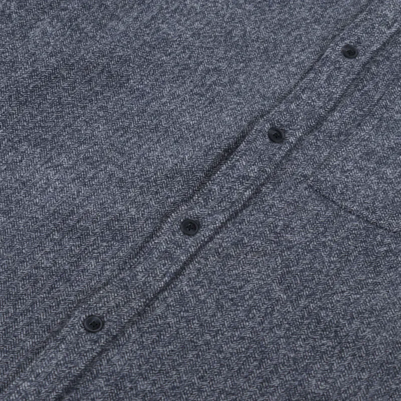 Anerkjendt Akkonrad 2 Tone Brushed Shirt Caviar-6