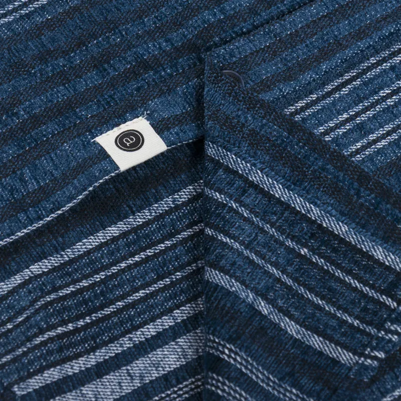 Anerkjendt Akleif Brushed Stripe Shirt Sky Captain-6