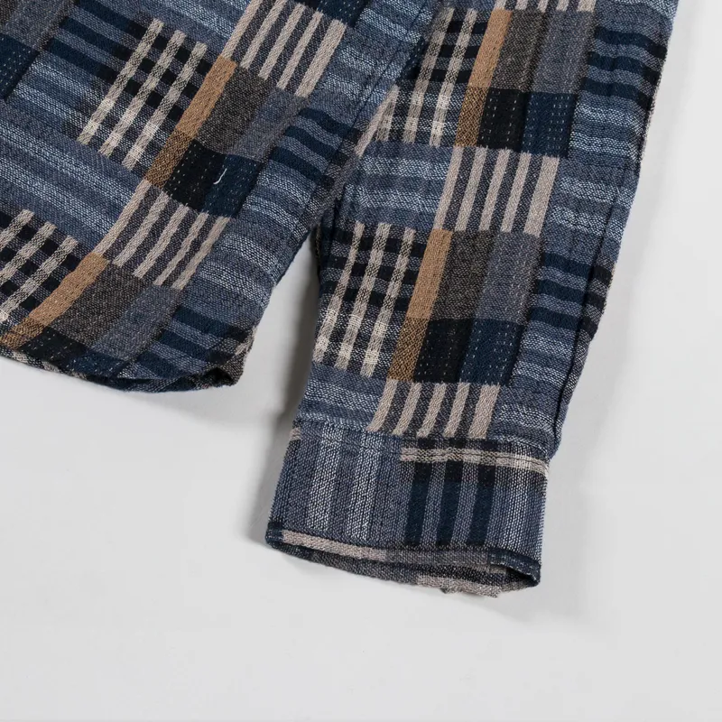 Anerkjendt Akleif Patchwork Shirt Sky Captain-5