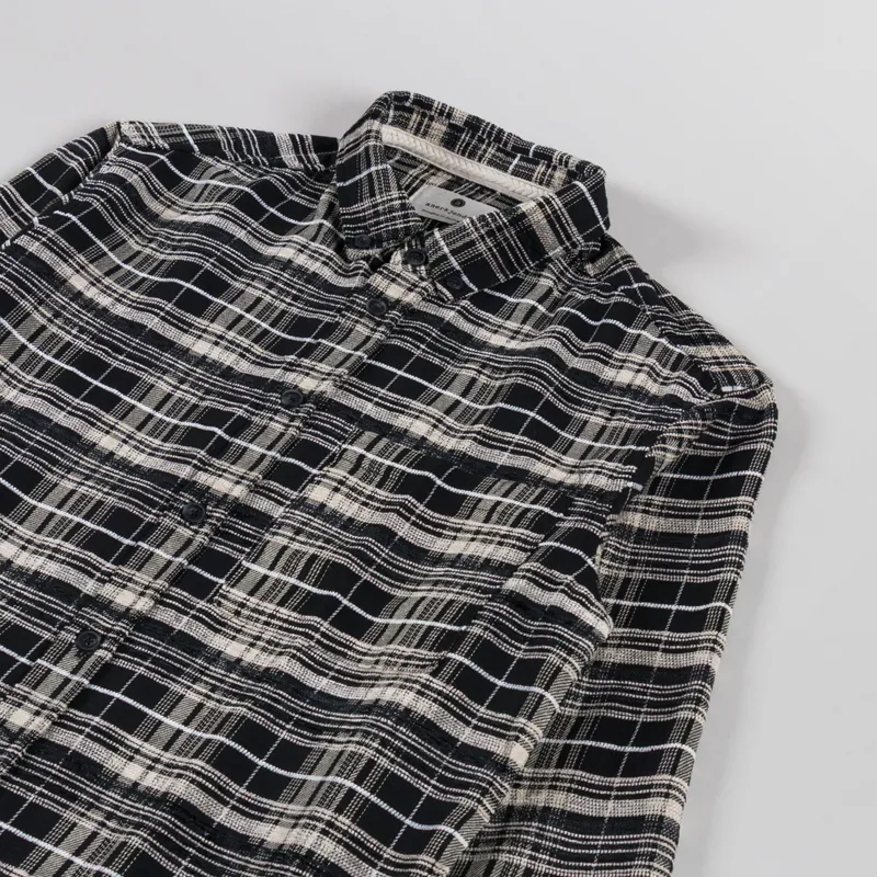 Anerkjendt Akkonrad Check Mix Shirt Caviar-2