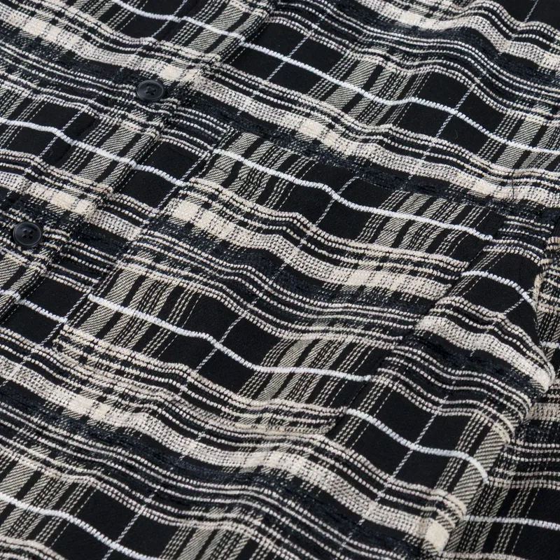 Anerkjendt Akkonrad Check Mix Shirt Caviar-5