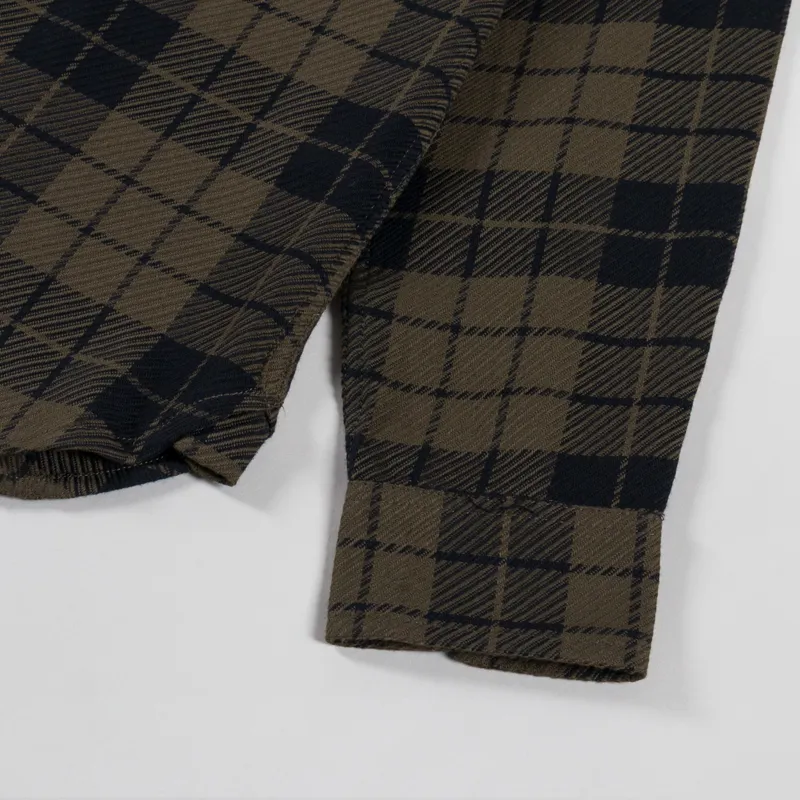 Anerkjendt Akleif Twill Check Shirt Forest Night-7