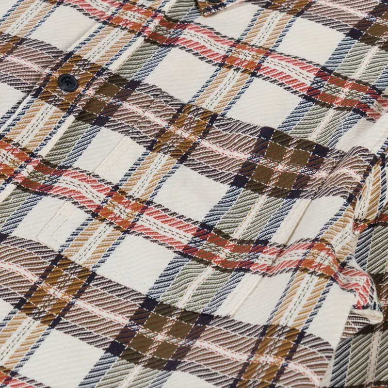 Anerkjendt Akleif Twill Check Shirt Tofu-4