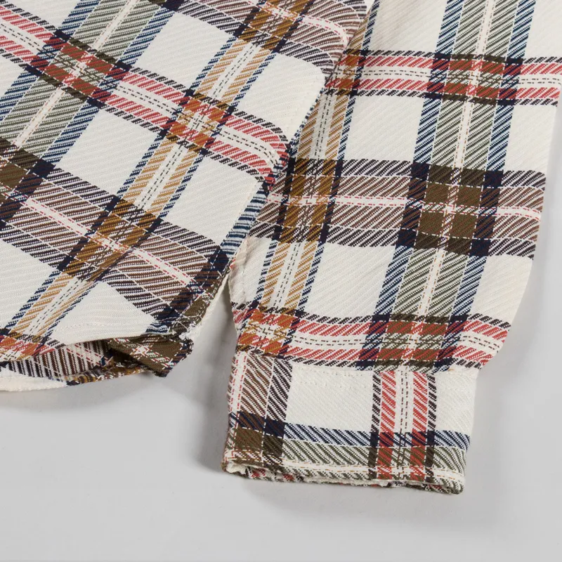 Anerkjendt Akleif Twill Check Shirt Tofu-6
