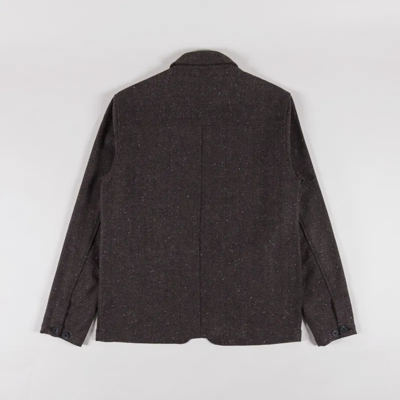 Anerkjendt Akoscar Woolen Overshirt Mulch-1