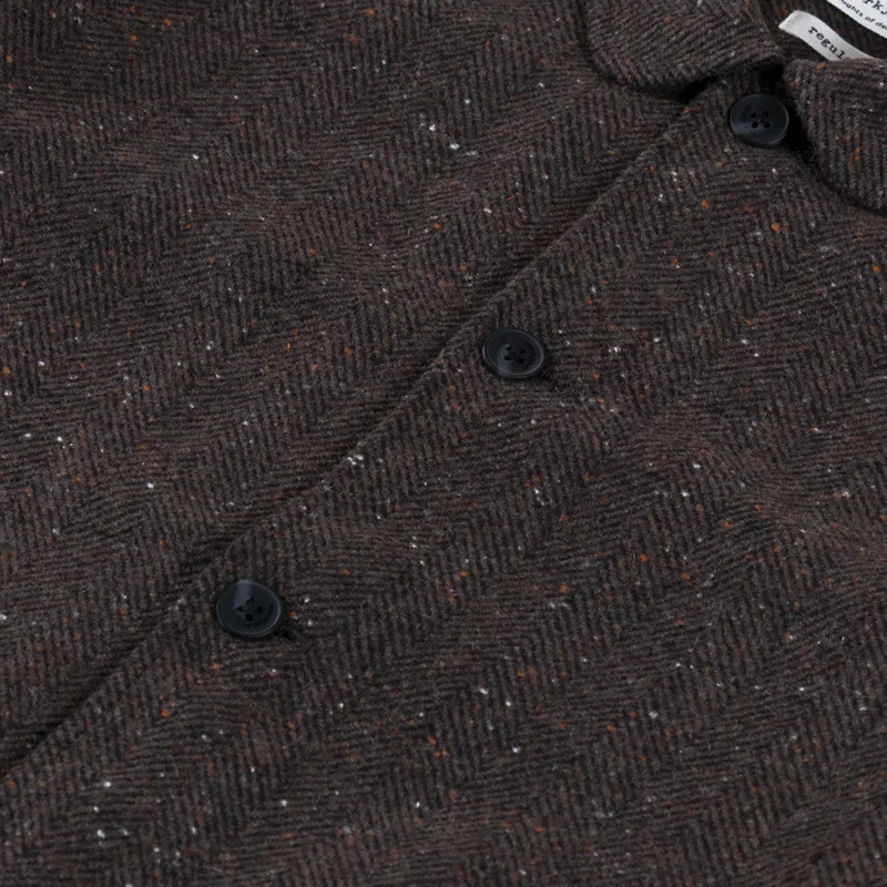 Anerkjendt Akoscar Woolen Overshirt Mulch-5