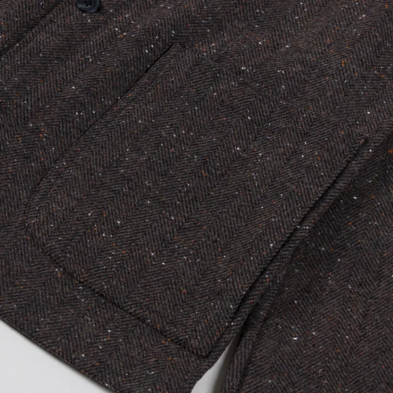 Anerkjendt Akoscar Woolen Overshirt Mulch-6