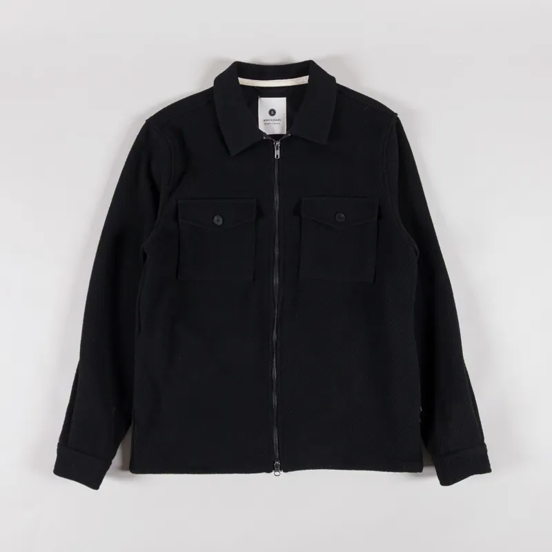 Anerkjendt Akhanky Heavy Twill Overshirt Caviar