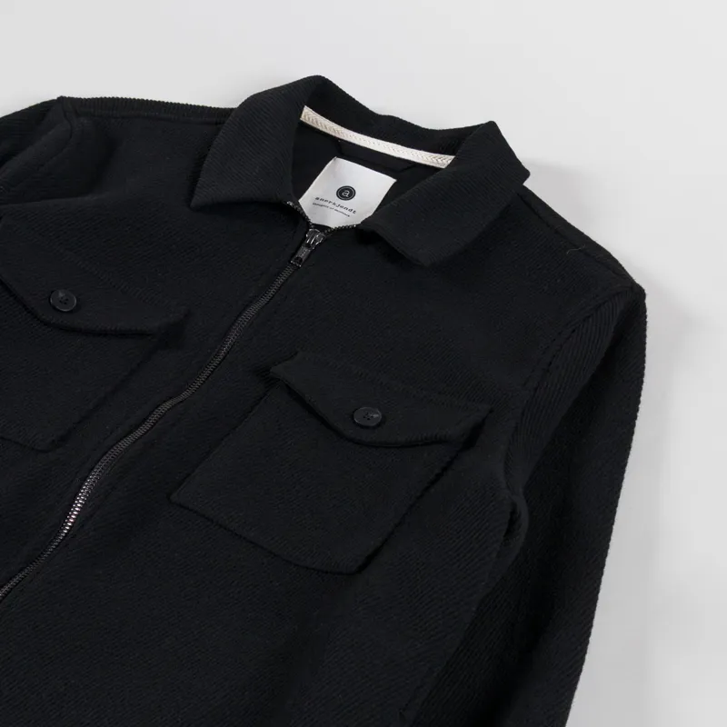 Anerkjendt Akhanky Heavy Twill Overshirt Caviar-2