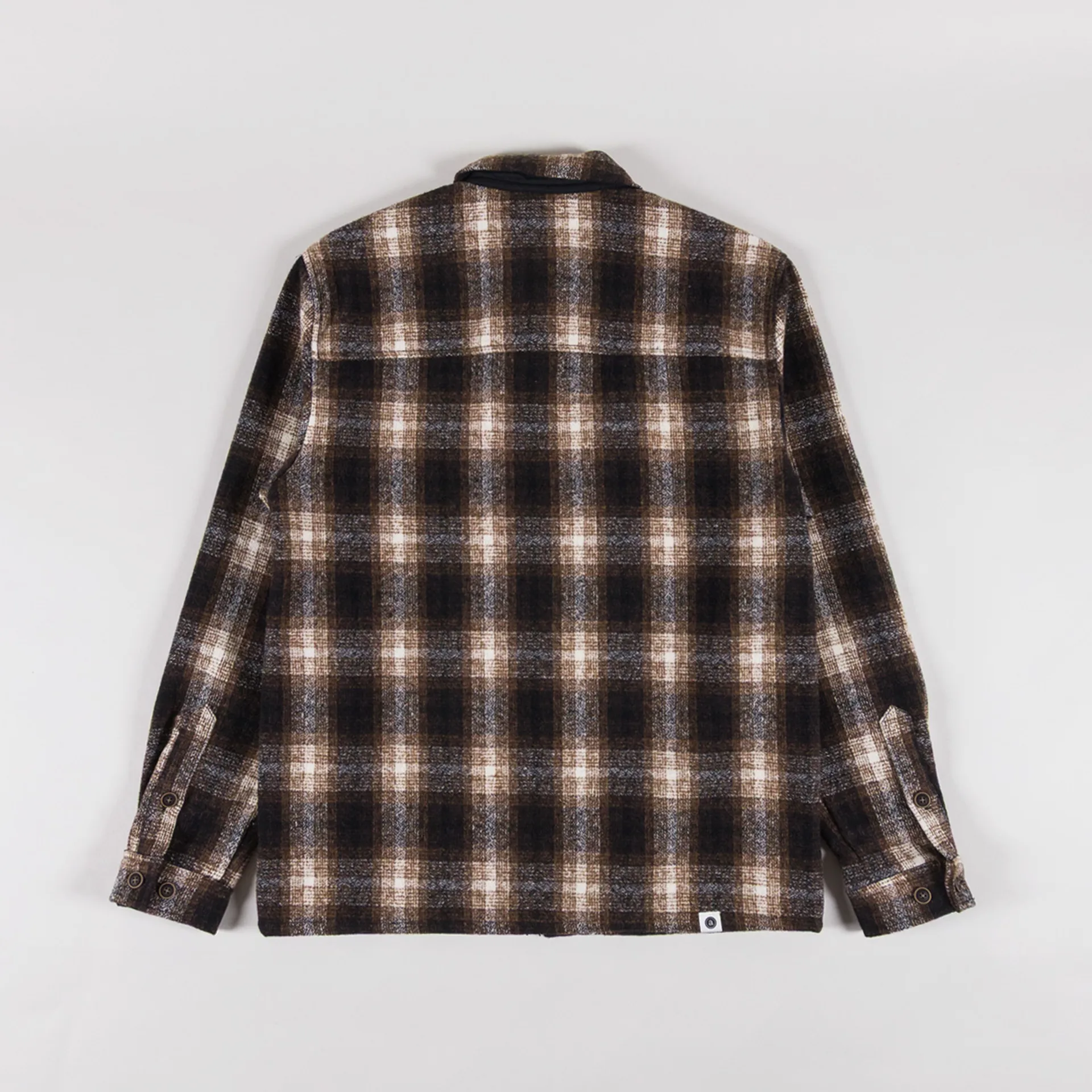 Anerkjendt Mens Akhanky Checkered Woolen Overshirt Jacket Carafe