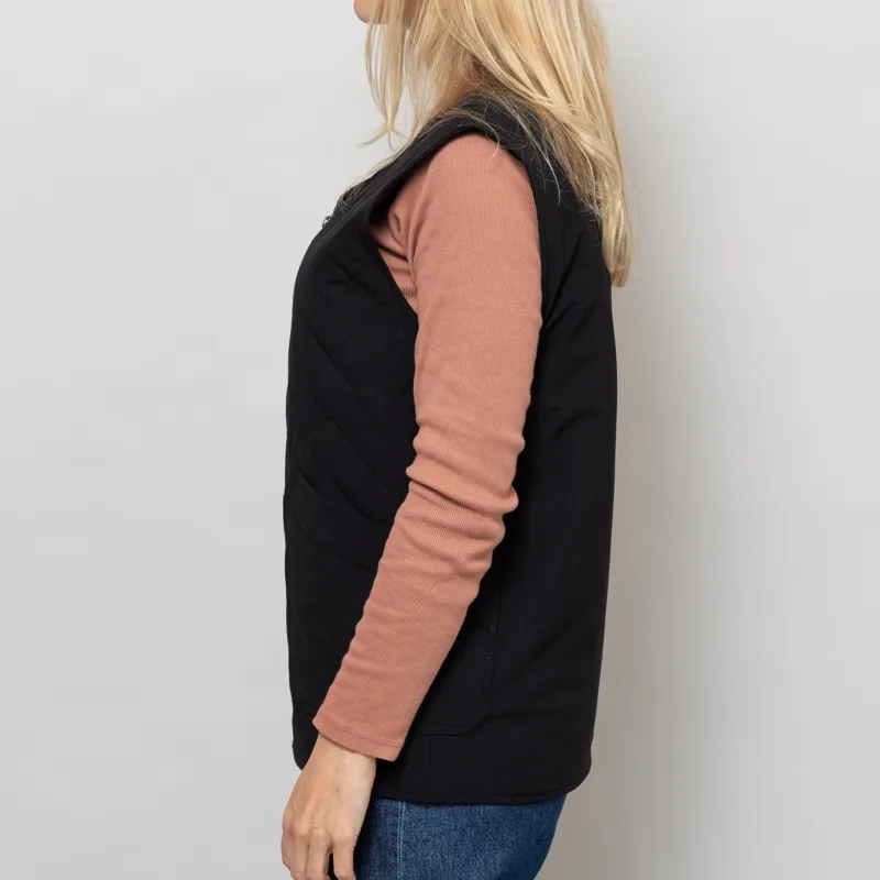 Anerkjendt Womens Akrasmus Quilt Gilet Caviar-3