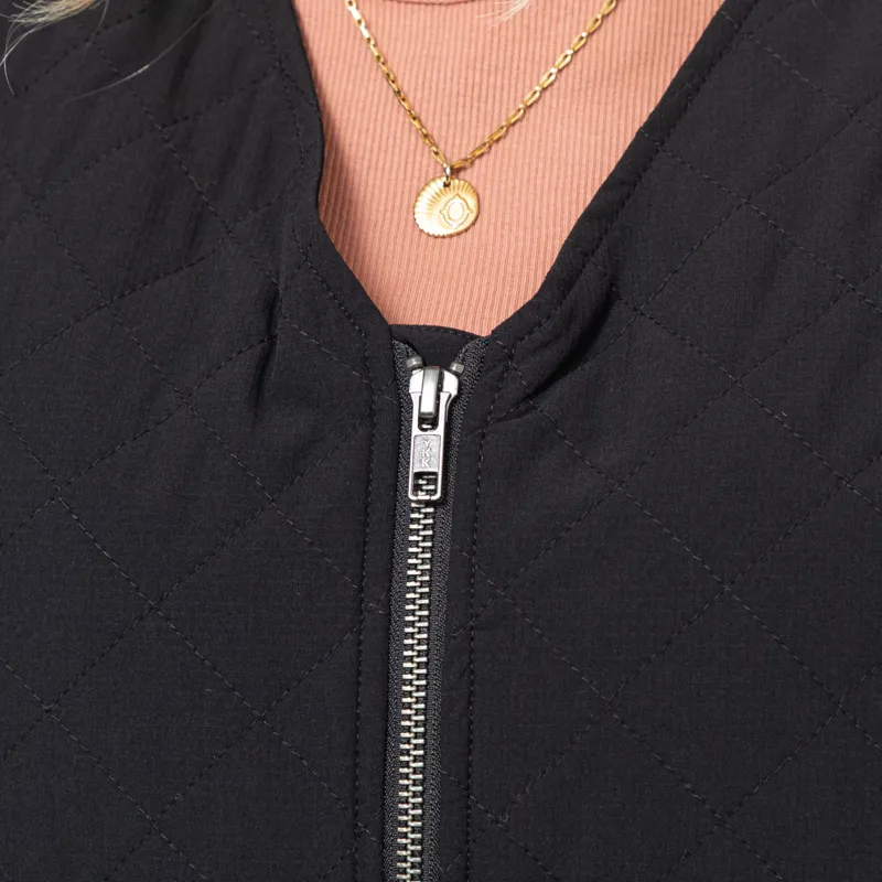 Anerkjendt Womens Akrasmus Quilt Gilet Caviar-8