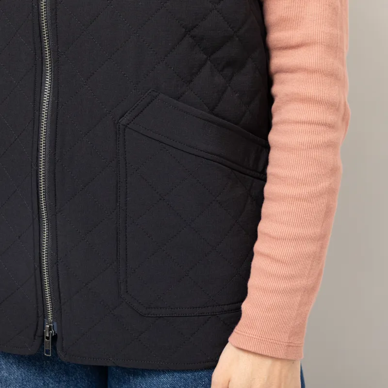 Anerkjendt Womens Akrasmus Quilt Gilet Caviar-7