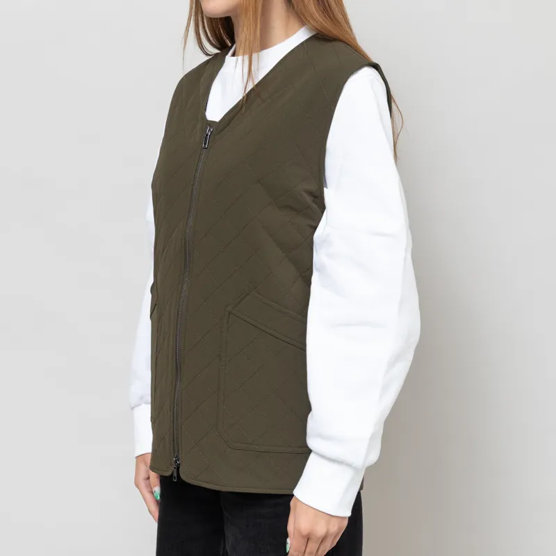 Anerkjendt Womens Akrasmus Quilt Gilet Forest Night-2