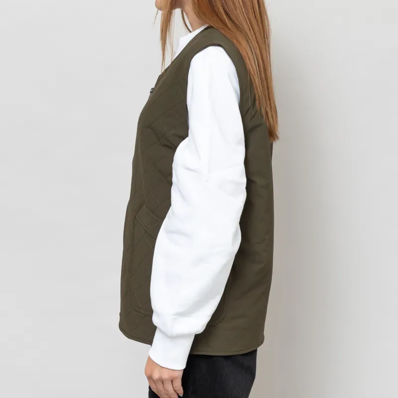 Anerkjendt Womens Akrasmus Quilt Gilet Forest Night-3