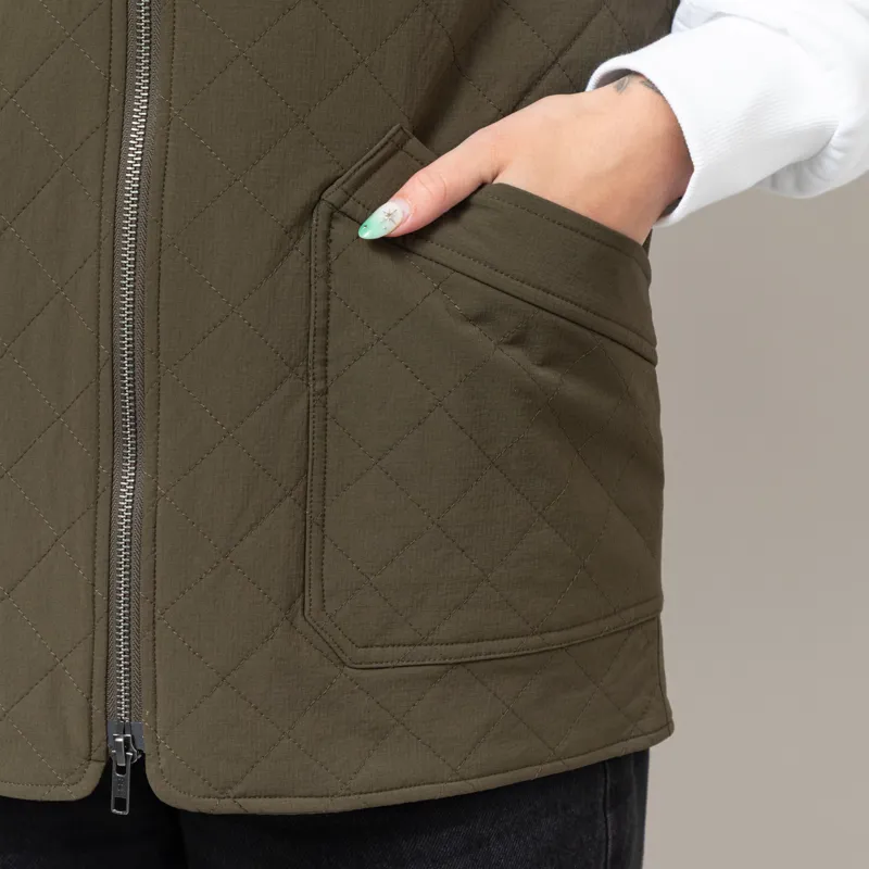 Anerkjendt Womens Akrasmus Quilt Gilet Forest Night-8