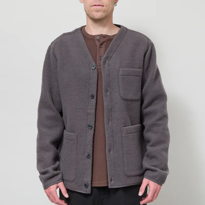 Anerkjendt Aksigurd Boiled Wool Overshirt Magnet