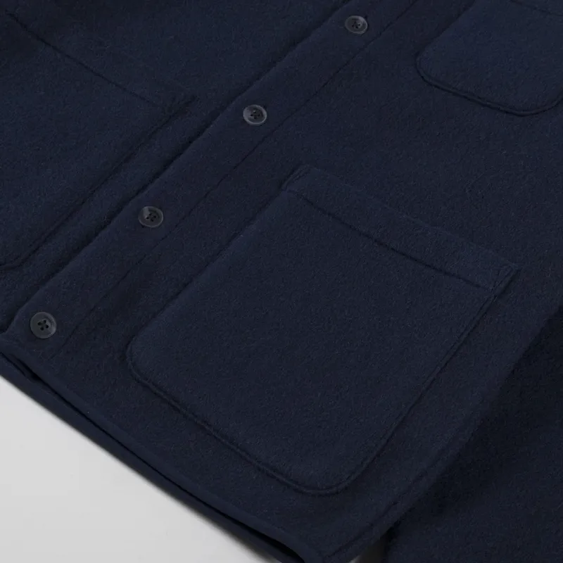 Anerkjendt Aksigurd Boiled Wool Overshirt Sky Captain-6