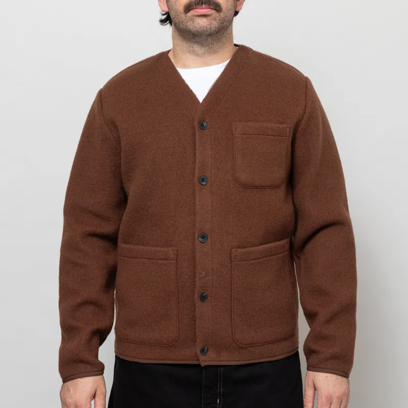 Anerkjendt Aksigurd Boiled Wool Overshirt Carafe