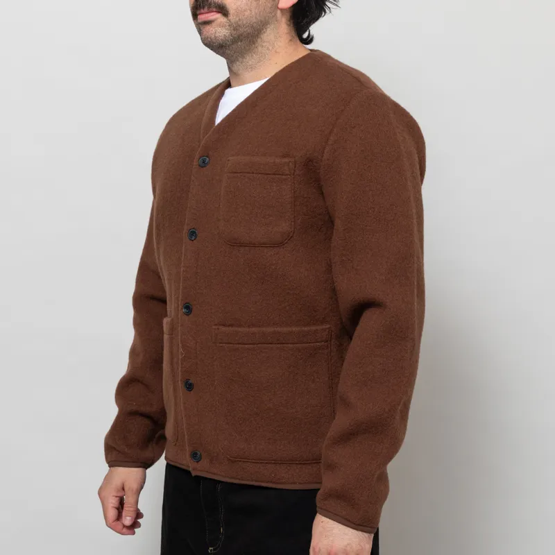 Anerkjendt Aksigurd Boiled Wool Overshirt Carafe-1