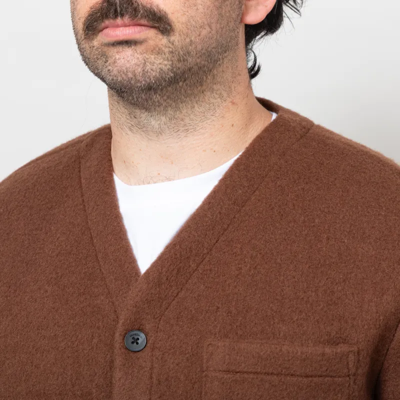 Anerkjendt Aksigurd Boiled Wool Overshirt Carafe-5