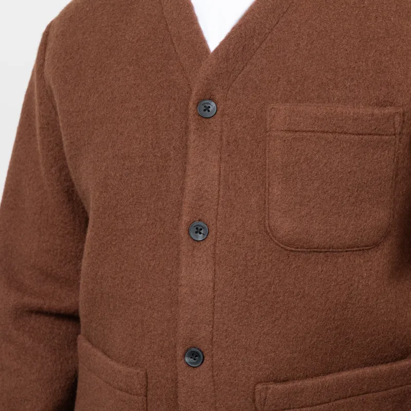 Anerkjendt Aksigurd Boiled Wool Overshirt Carafe-6