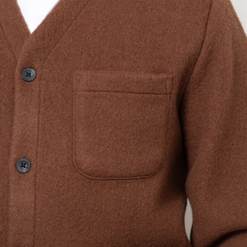 Anerkjendt Aksigurd Boiled Wool Overshirt Carafe-7