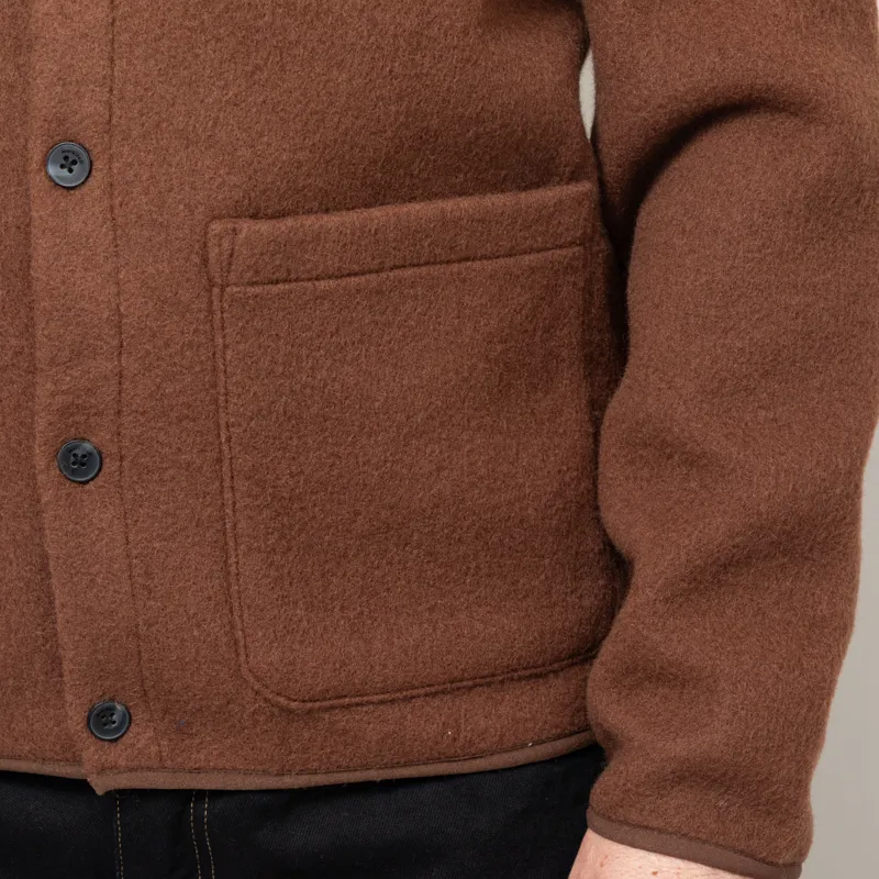 Anerkjendt Aksigurd Boiled Wool Overshirt Carafe-8