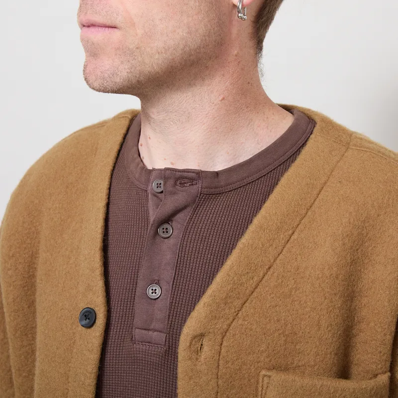 Anerkjendt Aksigurd Boiled Wool Overshirt Ermine-3