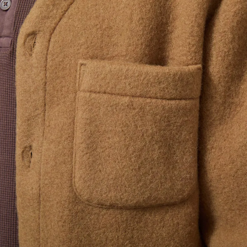 Anerkjendt Aksigurd Boiled Wool Overshirt Ermine-5