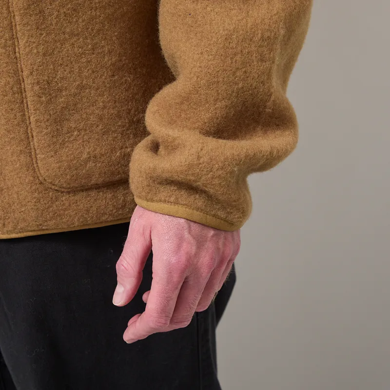 Anerkjendt Aksigurd Boiled Wool Overshirt Ermine-6