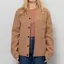 Anerkjendt Womens Aksigurd Boiled Wool Overshirt Tiger's Eye