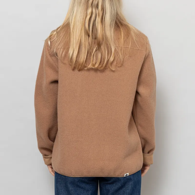 Anerkjendt Womens Aksigurd Boiled Wool Overshirt Tiger's Eye-4