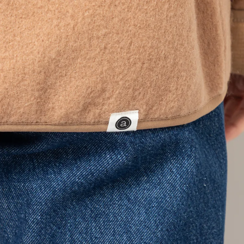 Anerkjendt Womens Aksigurd Boiled Wool Overshirt Tiger's Eye-6